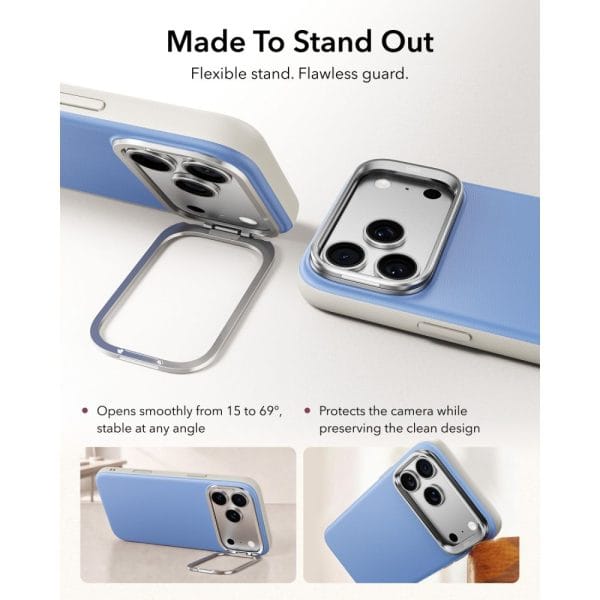Θήκη iPhone 18 Pro Max / 17 Pro Max ESR Atelier Kickstand MagSafe Light Blue - Image 4