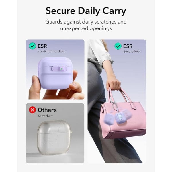 Θήκη AirPods 5 / 4 ESR Pulse HaloLock MagSafe Lavender - Image 4
