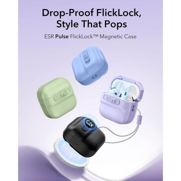 Θήκη AirPods 5 / 4 ESR Pulse HaloLock MagSafe Lavender - Image 8