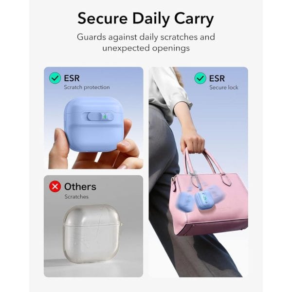 Θήκη AirPods 5 / 4 ESR Pulse HaloLock MagSafe Light Blue - Image 5