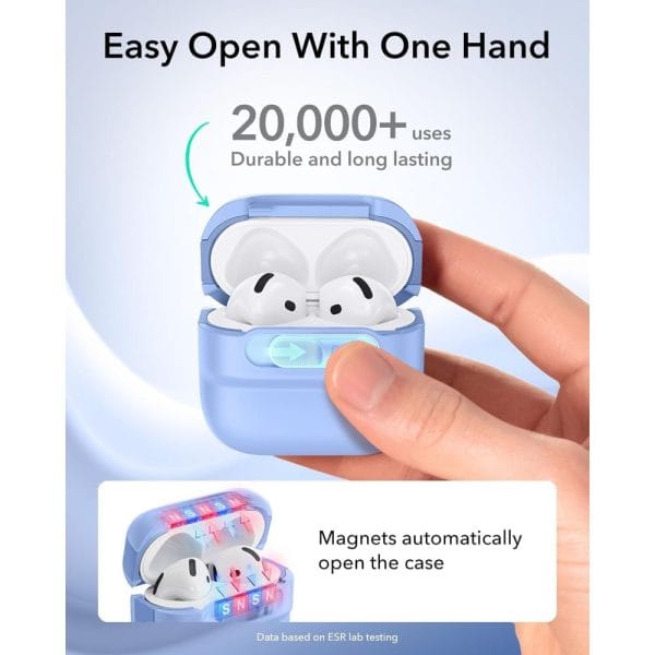 Θήκη AirPods 5 / 4 ESR Pulse HaloLock MagSafe Light Blue - Image 6