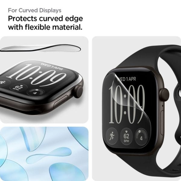 Μεμβράνη Προστασίας Apple Watch 12 42mm Spigen EliteShield EZ Fit 2-Pack Clear (AFL12329) - Image 9