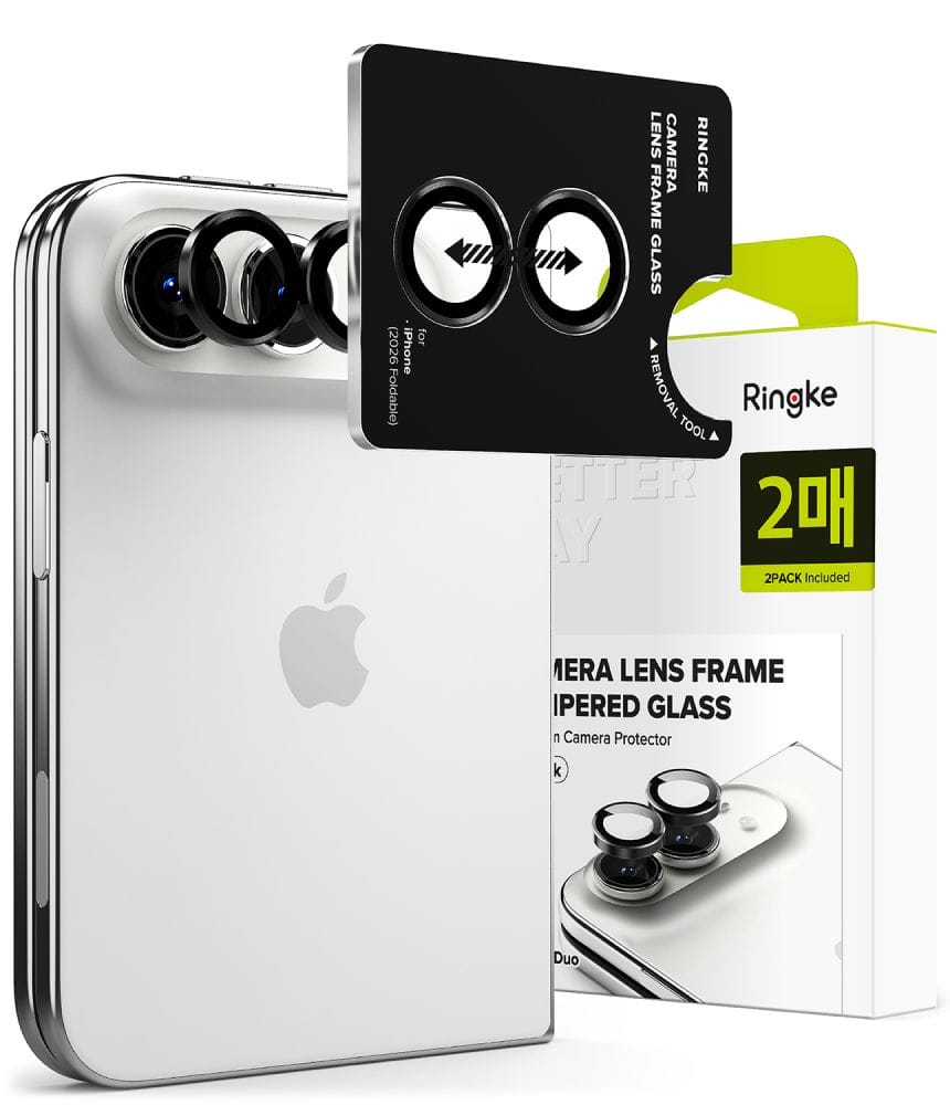 Τζάμι Προστασίας Κάμερας iPhone Duo Ringke Camera Frame 2-Pack Black