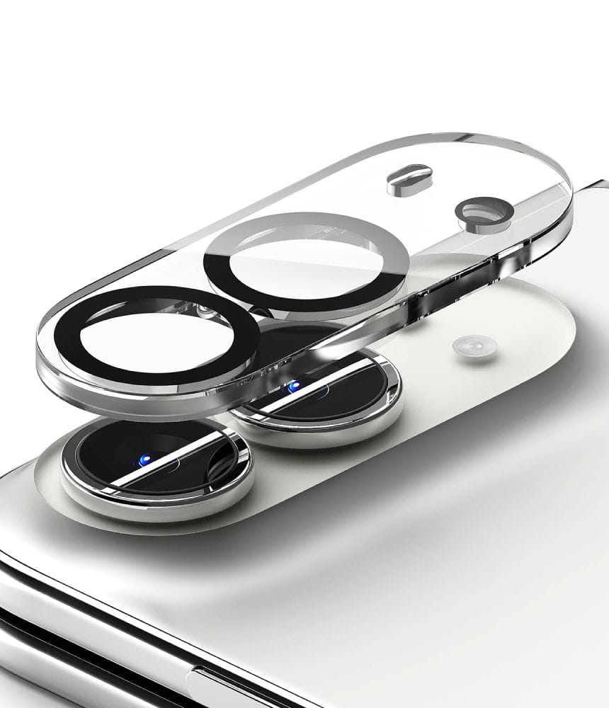 Τζάμι Προστασίας Κάμερας iPhone Duo Ringke Camera Full Cover 2-Pack Black - Image 2