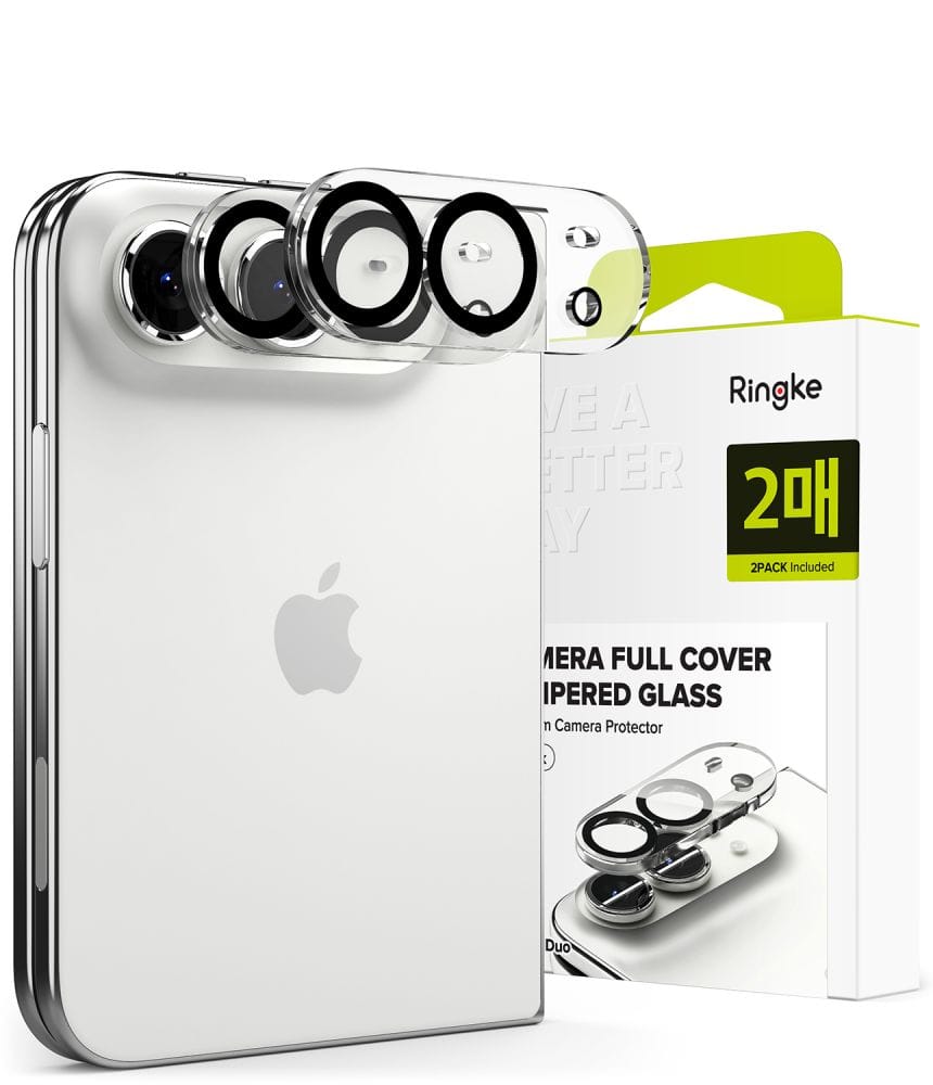 Τζάμι Προστασίας Κάμερας iPhone Duo Ringke Camera Full Cover 2-Pack Black
