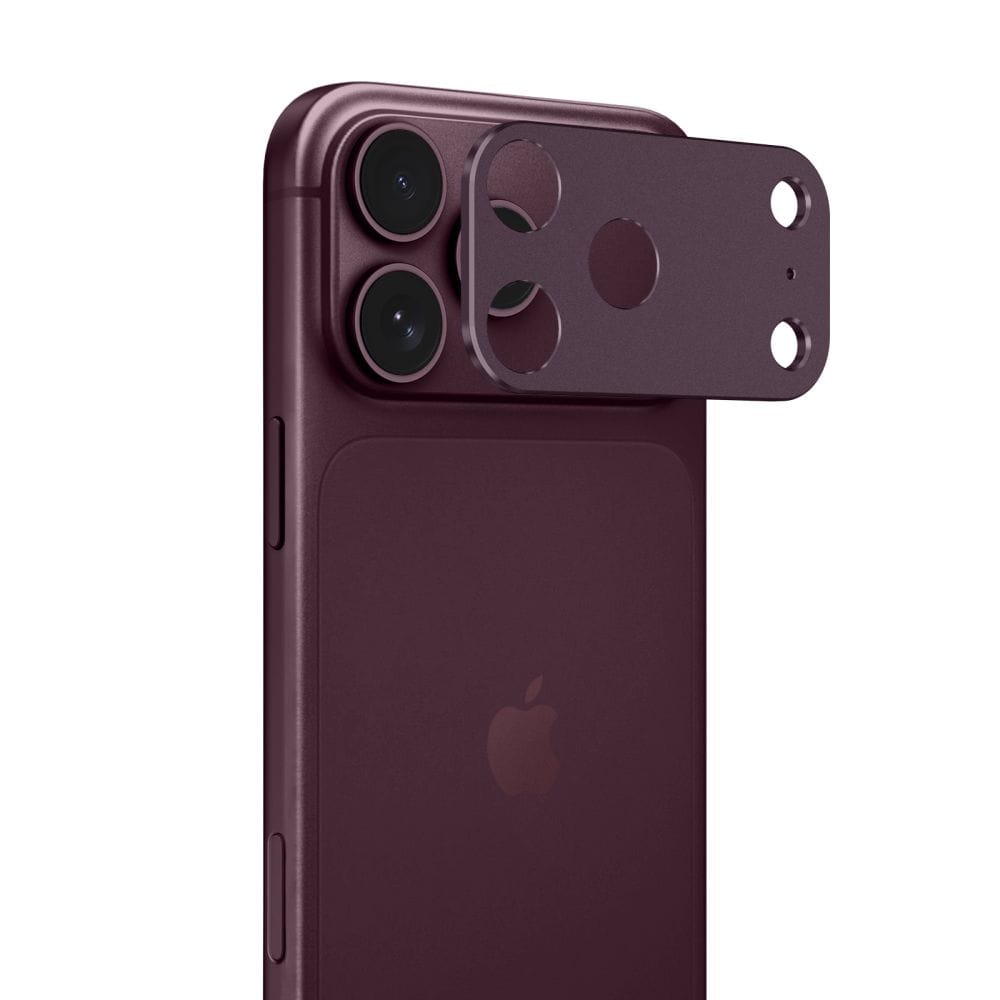 Τζάμι Προστασίας Κάμερας iPhone 18 Pro Tech-Protect CamAlloy Fit+ Burgundy - Image 2