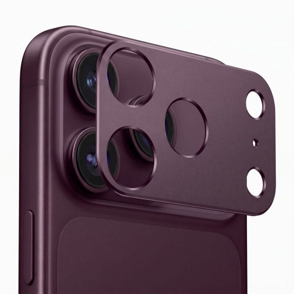 Τζάμι Προστασίας Κάμερας iPhone 18 Pro Max Tech-Protect CamAlloy Fit+ Burgundy - Image 4
