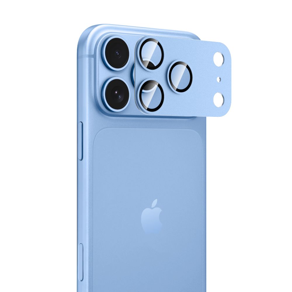 Τζάμι Προστασίας Κάμερας iPhone 18 Pro Tech-Protect CamFull Fit+ Light Blue - Image 2