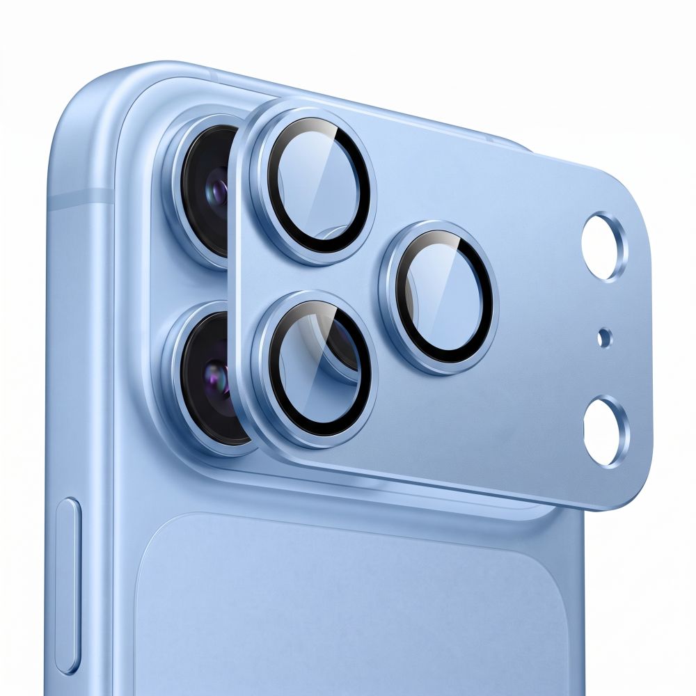 Τζάμι Προστασίας Κάμερας iPhone 18 Pro Tech-Protect CamFull Fit+ Light Blue - Image 3