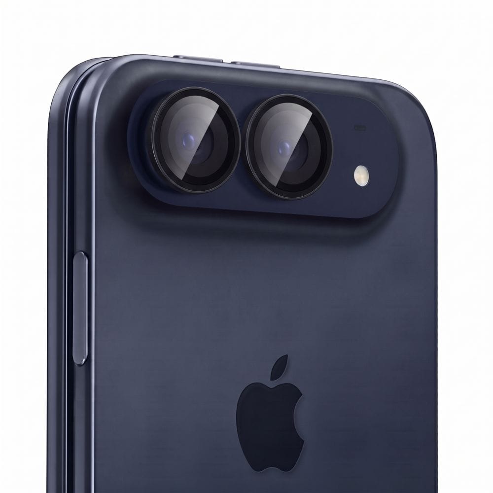 Προστασία Κάμερας iPhone Duo Tech-Protect Camring Fit+ 2-Pack Black / Clear - Image 3