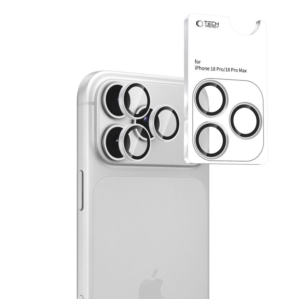 Προστασία Κάμερας iPhone 18 Pro Max / 18 Pro Tech-Protect Camring Fit+ Silver - Image 2