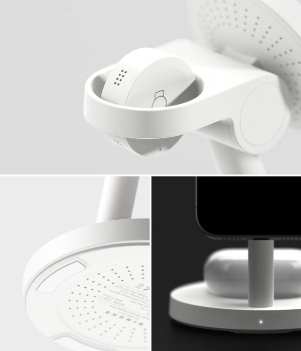 Ασύρματος Φορτιστής 3σε1 Ringke Magnetic MagSafe Qi2.2 25W White - Image 4