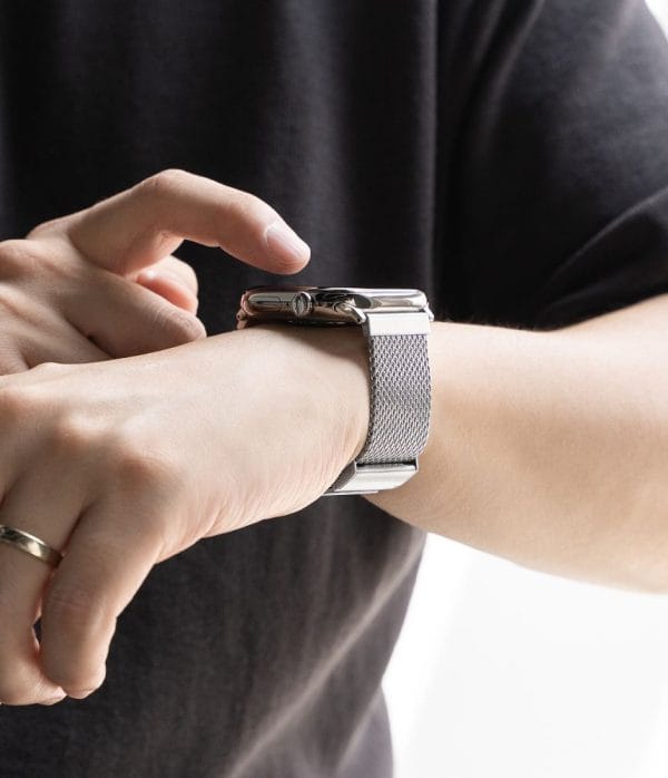 Μεταλλικό Λουράκι Apple Watch 44/45/46/49mm Ringke Metal One Mesh Silver - Image 4