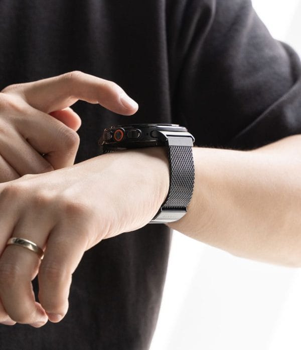 Μεταλλικό Λουράκι Samsung Galaxy Watch Ultra / Ultra2 47mm Ringke Metal One Mesh Black - Image 4
