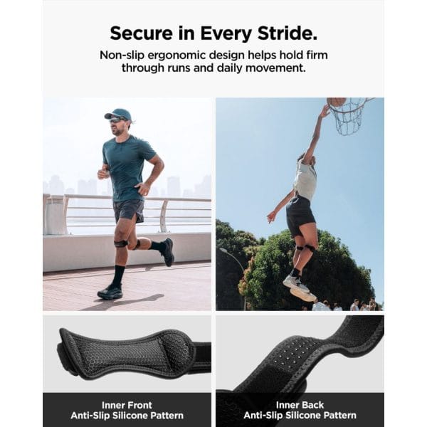 Επιγονατιδικό Λουράκι Spigen A730 Dynamic Shield Running Knee Strap Black - Image 12