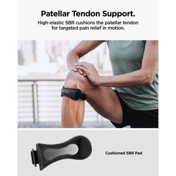 Επιγονατιδικό Λουράκι Spigen A730 Dynamic Shield Running Knee Strap Black - Image 13