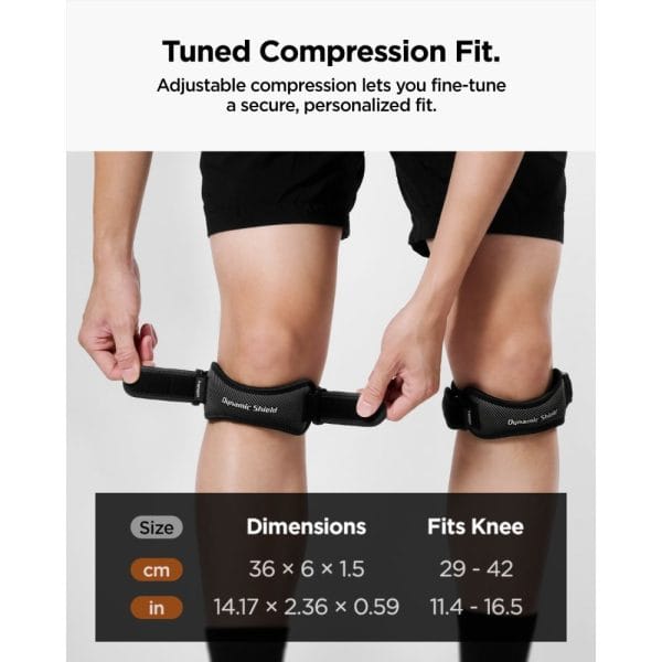 Επιγονατιδικό Λουράκι Spigen A730 Dynamic Shield Running Knee Strap Black - Image 14