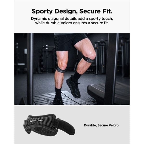 Επιγονατιδικό Λουράκι Spigen A730 Dynamic Shield Running Knee Strap Black - Image 15