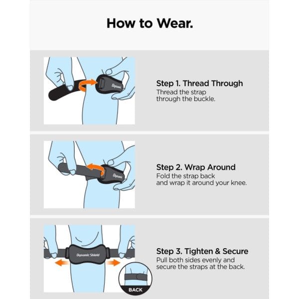 Επιγονατιδικό Λουράκι Spigen A730 Dynamic Shield Running Knee Strap Black - Image 17