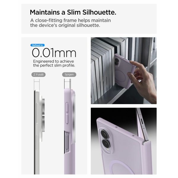 Θήκη Samsung Galaxy Z Fold 8 Spigen AirSkin Zero MagFit Frost Lavender (ACS12405) - Image 11