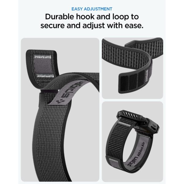 Θήκη + Λουράκι Apple Watch 12 / 11 / 10 46mm Spigen Rugged Armor + Athlex Air Active Black/Grey (ACS11673) - Image 11
