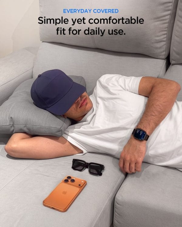Θήκη + Λουράκι Apple Watch 12 / 11 / 10 46mm Spigen Thin Fit + Lite Fit Ultra Black (ACS11674) - Image 8