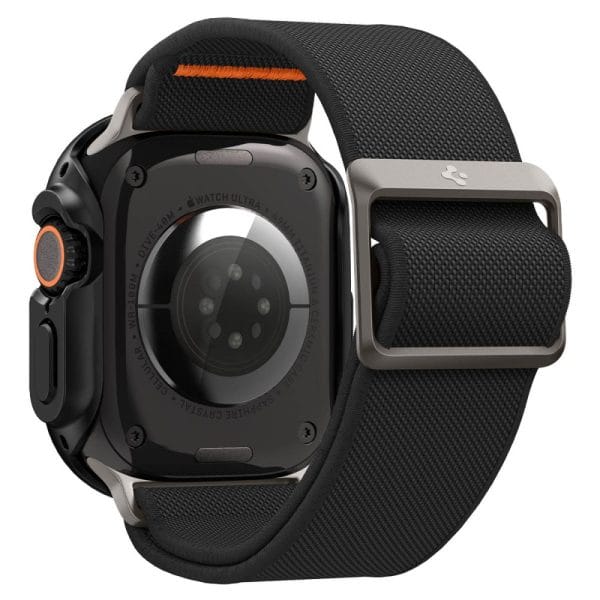 Θήκη + Λουράκι Apple Watch Ultra 4 / 3 / 2 / 1 49mm Spigen Thin Fit + Lite Fit Ultra Black (ACS11672) - Image 4