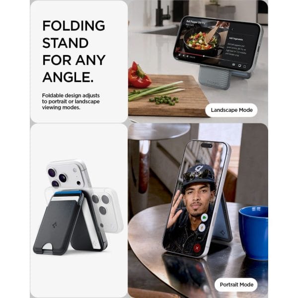Μαγνητικό Πορτοφόλι MagSafe Spigen Nano Pop S V2 5 Καρτών Black Sesame (AFA11334) - Image 9