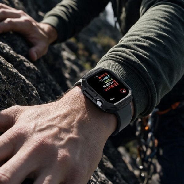 Θήκη Apple Watch 12 46mm Spigen Rugged Armor Matte Black (ACS11886) - Image 4