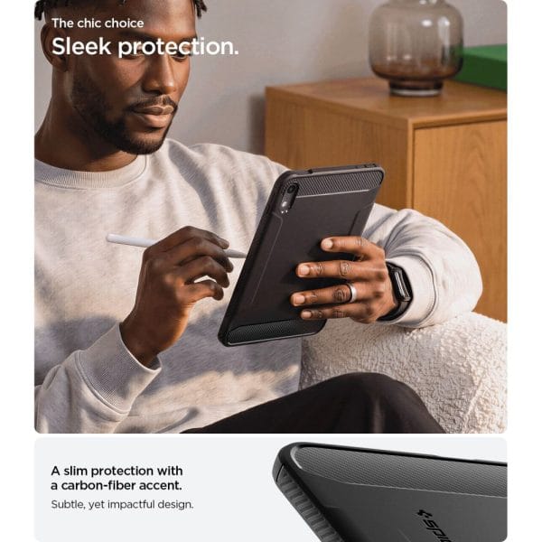 Θήκη iPad Mini 8 8.5″ Spigen Rugged Armor Matte Black (ACS12398) - Image 7