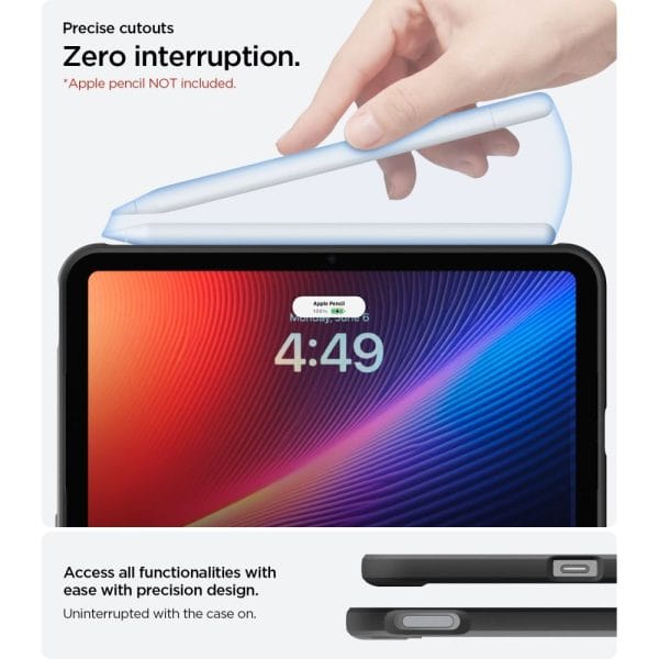 Θήκη iPad Mini 8 8.5″ Spigen Rugged Armor Matte Black (ACS12398) - Image 10