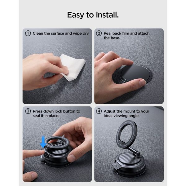 Βάση Κινητού Αυτοκινήτου Spigen STK100 VacuumLock MagSafe Black (ACP11667) - Image 13