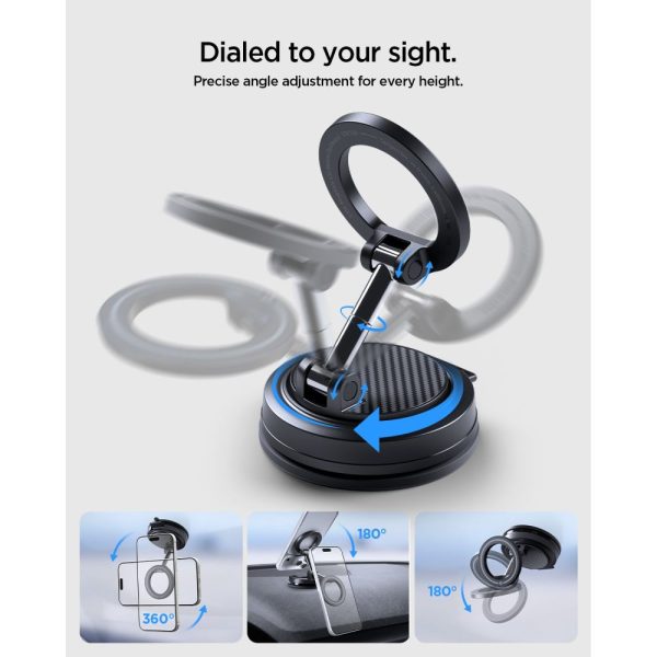 Βάση Κινητού Αυτοκινήτου Spigen STK100 VacuumLock MagSafe Black (ACP11667) - Image 10