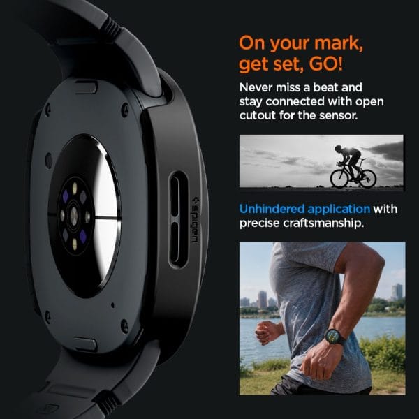 Θήκη Galaxy Watch 9 / 8 40mm Spigen Thin Fit 360 V2 Black (ACS12703) - Image 9