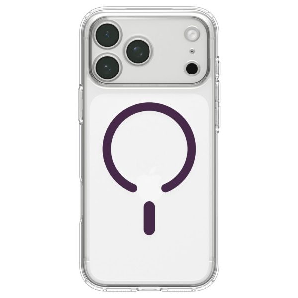 Θήκη iPhone 18 Pro / 17 Pro Spigen Ultra Hybrid MagSafe Clear/Burgundy (ACS12335) - Image 4