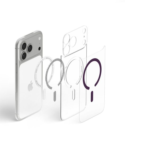 Θήκη iPhone 18 Pro / 17 Pro Spigen Ultra Hybrid MagSafe Clear/Burgundy (ACS12335) - Image 7