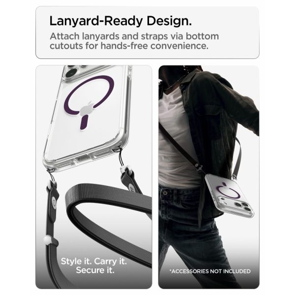Θήκη iPhone 18 Pro Max / 17 Pro Max Spigen Ultra Hybrid MagSafe Clear/Burgundy (ACS12331) - Image 14