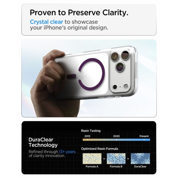 Θήκη iPhone 18 Pro Max / 17 Pro Max Spigen Ultra Hybrid MagSafe Clear/Burgundy (ACS12331) - Image 8