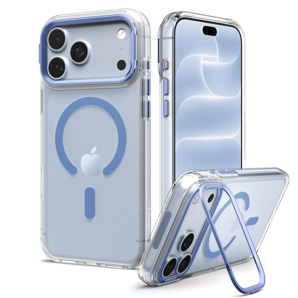 Θήκη iPhone 18 Pro Max / 17 Pro Max Spigen Ultra Hybrid Optik S MagSafe Clear / Light Blue