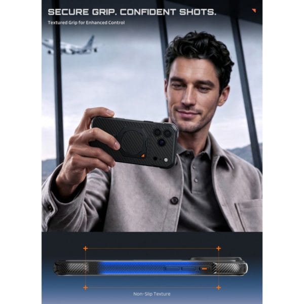 Θήκη iPhone 18 Pro Max / 17 Pro Max Supcase UB Aero MagSafe Aramid Black - Image 7