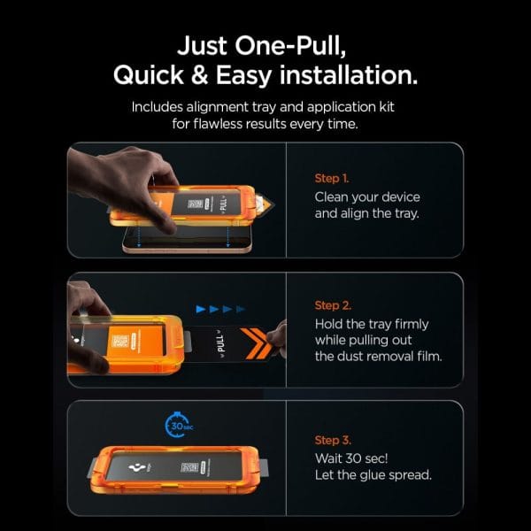 Τζάμι Προστασίας iPhone 18 Pro Max / 17 Pro Max Spigen AlignMaster S Anti-Reflection 2-Pack Clear (AGL10101) - Image 11