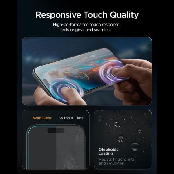 Τζάμι Προστασίας iPhone 18 Pro Max / 17 Pro Max Spigen AlignMaster S Anti-Reflection 2-Pack Clear (AGL10101) - Image 7