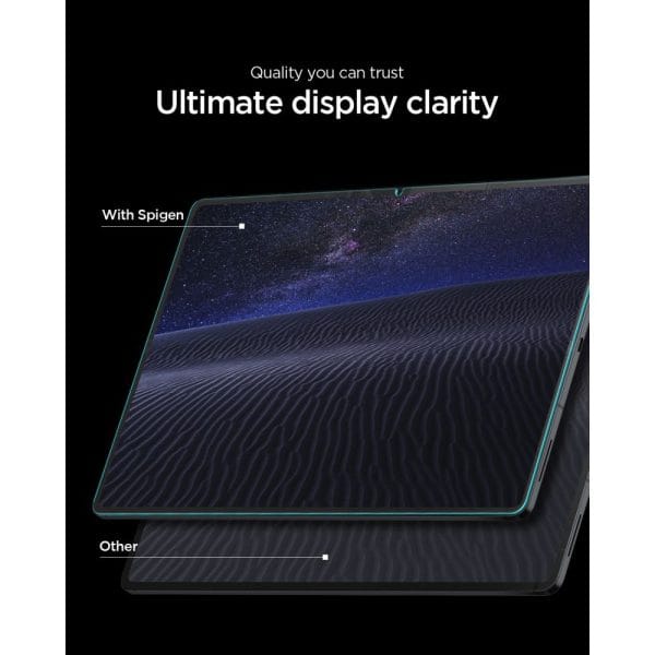 Τζάμι Προστασίας Samsung Galaxy Tab S12 Plus 12.6″ Spigen Glas.tR EZ Fit Pro 2-Pack Clear (AGL11954) - Image 6