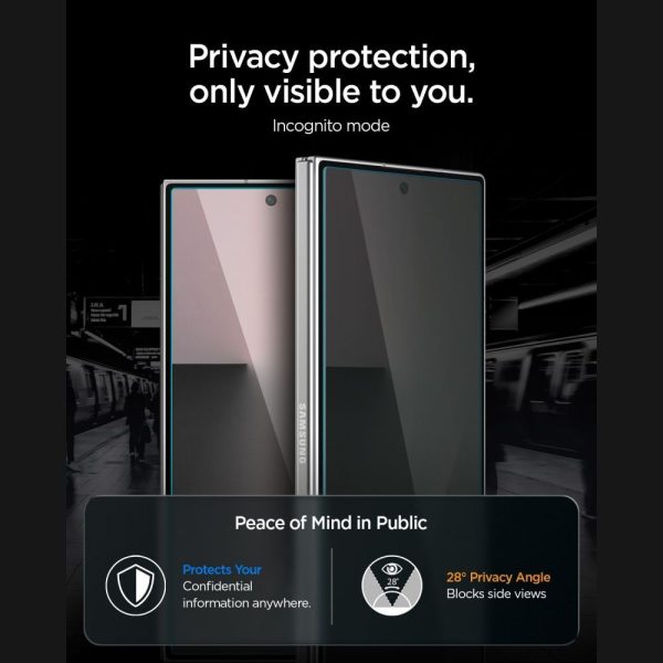Privacy Τζάμι Προστασίας Samsung Galaxy Z Fold 8 Ultra / Z Fold 7 Spigen Glas.tR EZ Fit Pro AC (AGL12249) - Image 11