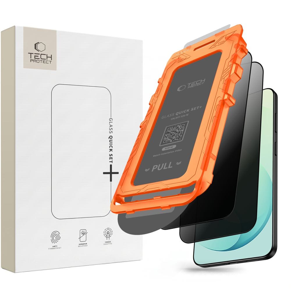 Privacy Τζάμι Προστασίας Samsung Galaxy S26 FE Tech-Protect Quick Set Spy+ 2-Pack