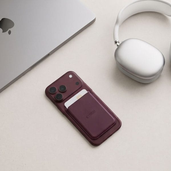 Μαγνητικό Πορτοφόλι MagSafe Tech-Protect CH01 MagWallet Burgundy - Image 7