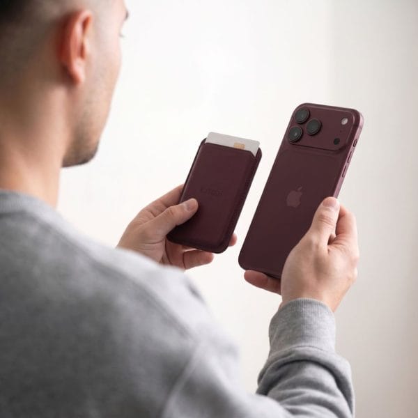 Μαγνητικό Πορτοφόλι MagSafe Tech-Protect CH01 MagWallet Burgundy - Image 9