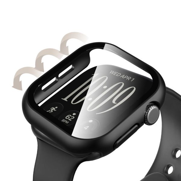 Θήκες Apple Watch 12 42mm Tech-Protect Defense 2-Pack Black & Clear - Image 4