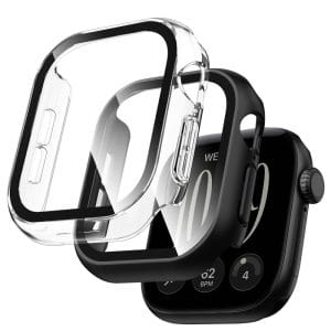 Θήκες Apple Watch 12 46mm Tech-Protect Defense 2-Pack Black & Clear