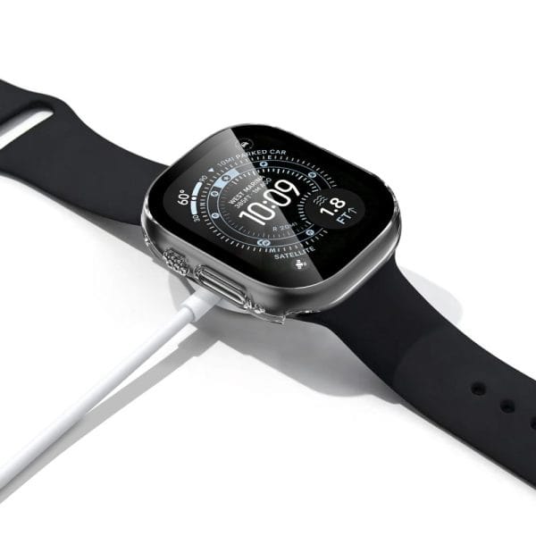 Θήκες Apple Watch Ultra 1/2/3/4 49mm Tech-Protect Defense 2-Pack Black & Clear - Image 6